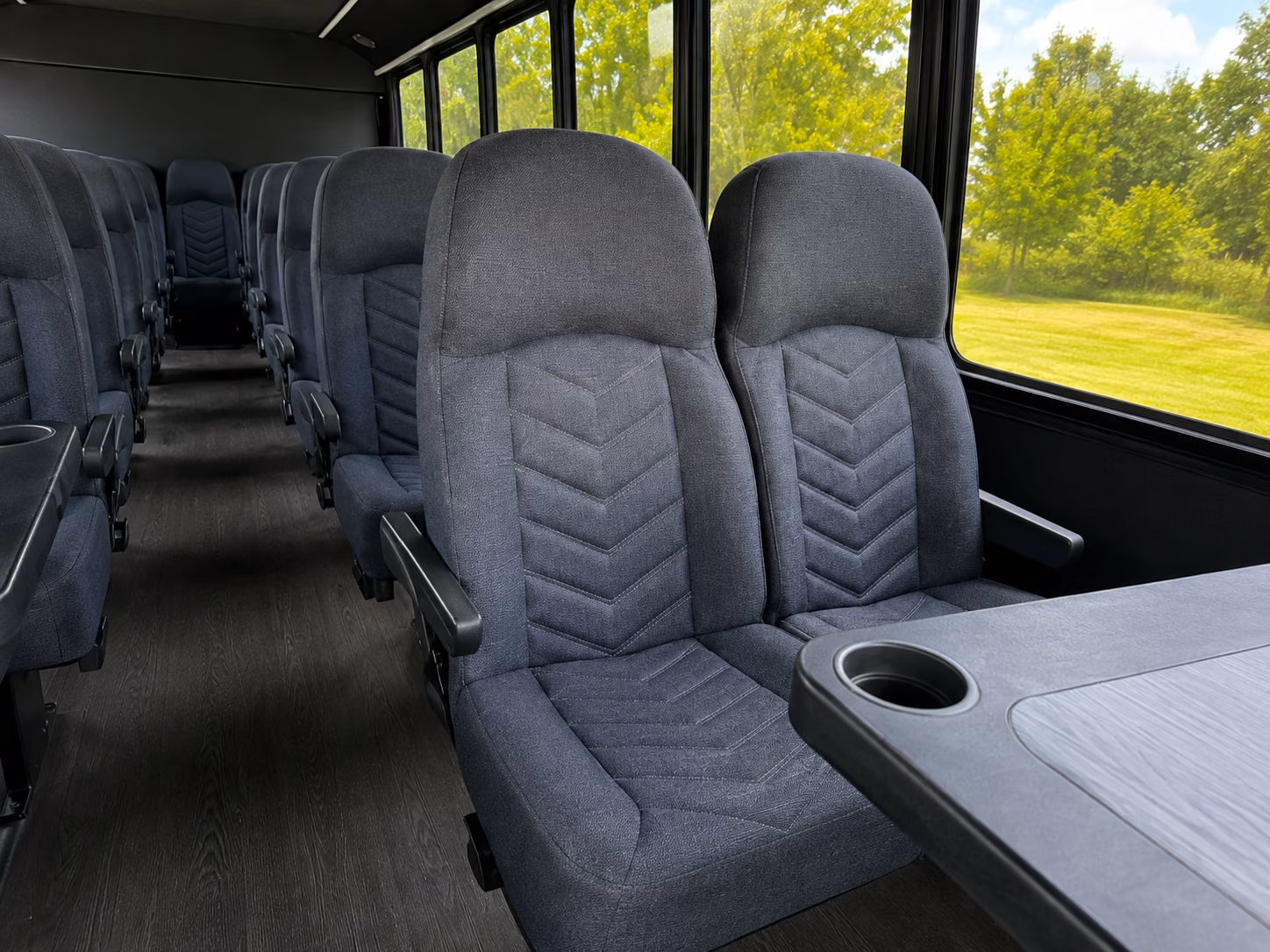 greenville 18 passenger minibus interior