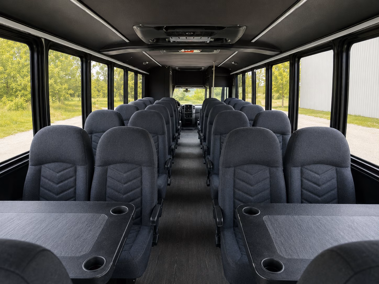 greenville 20 passenger minibus inside