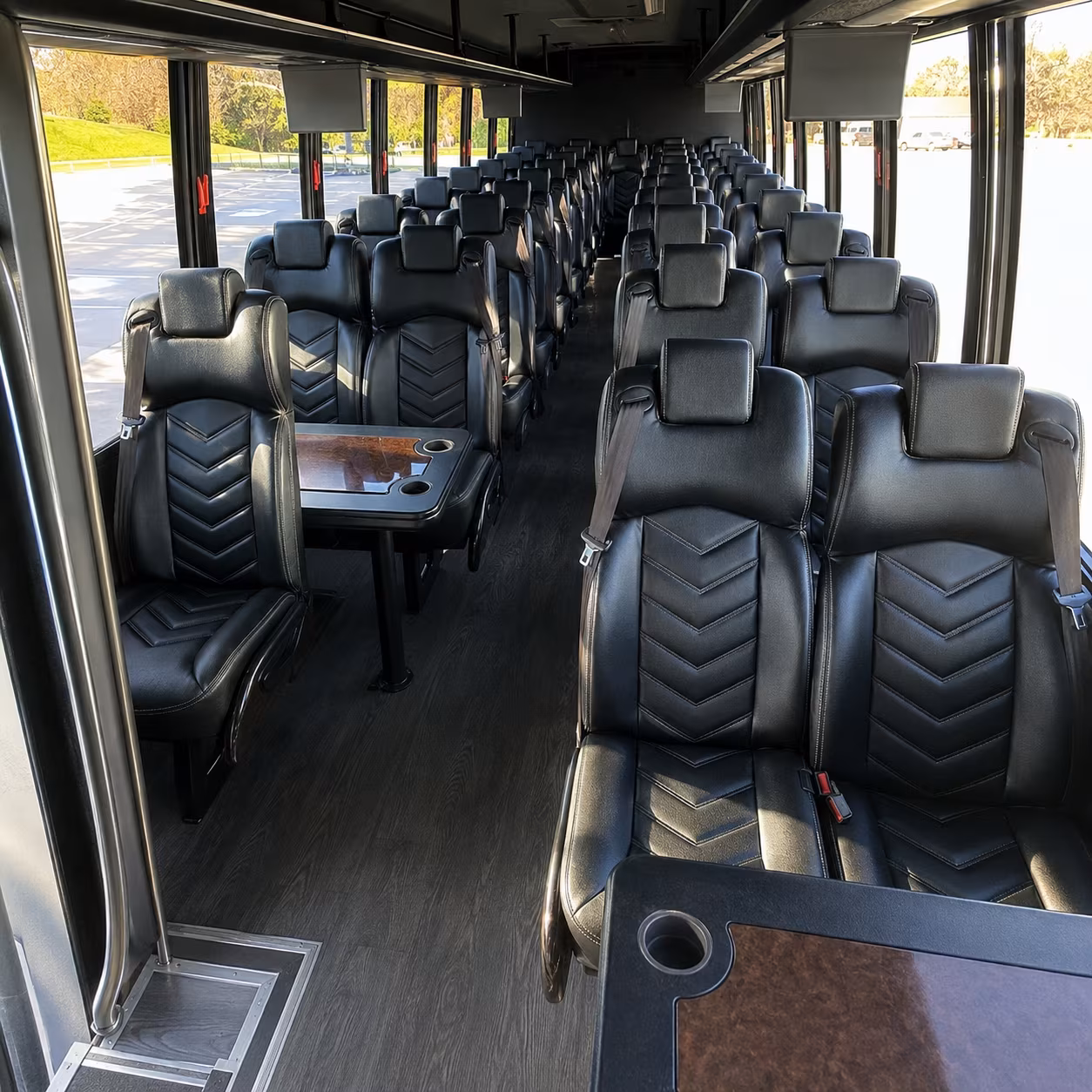 greenville 25 passenger minibus inside