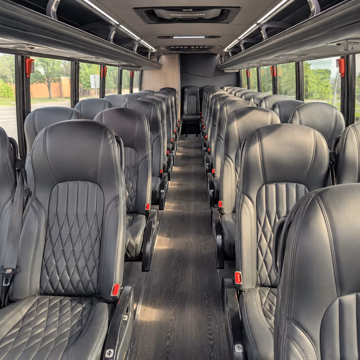greenville 25 passenger minibus interior