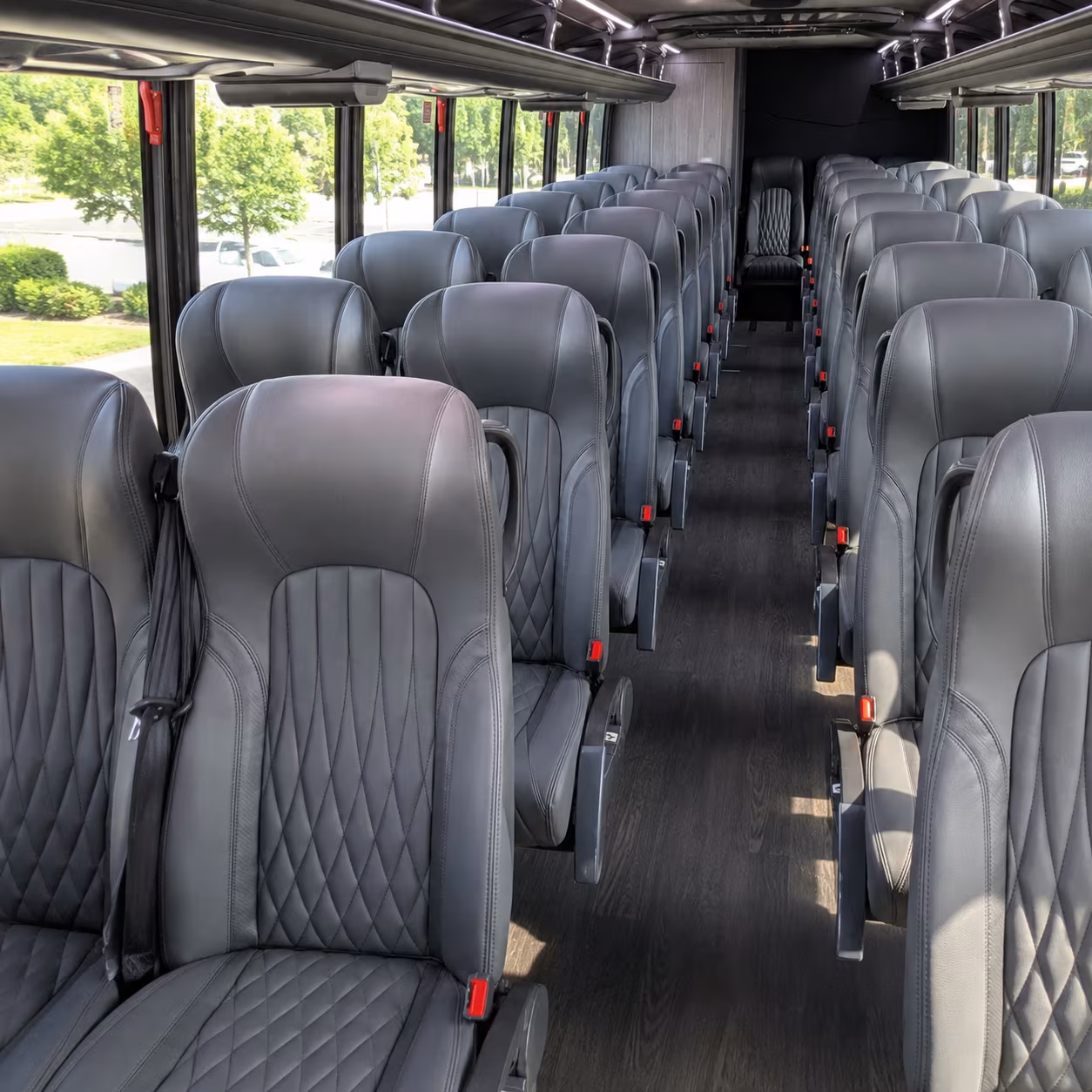 greenville 28 passenger minibus inside