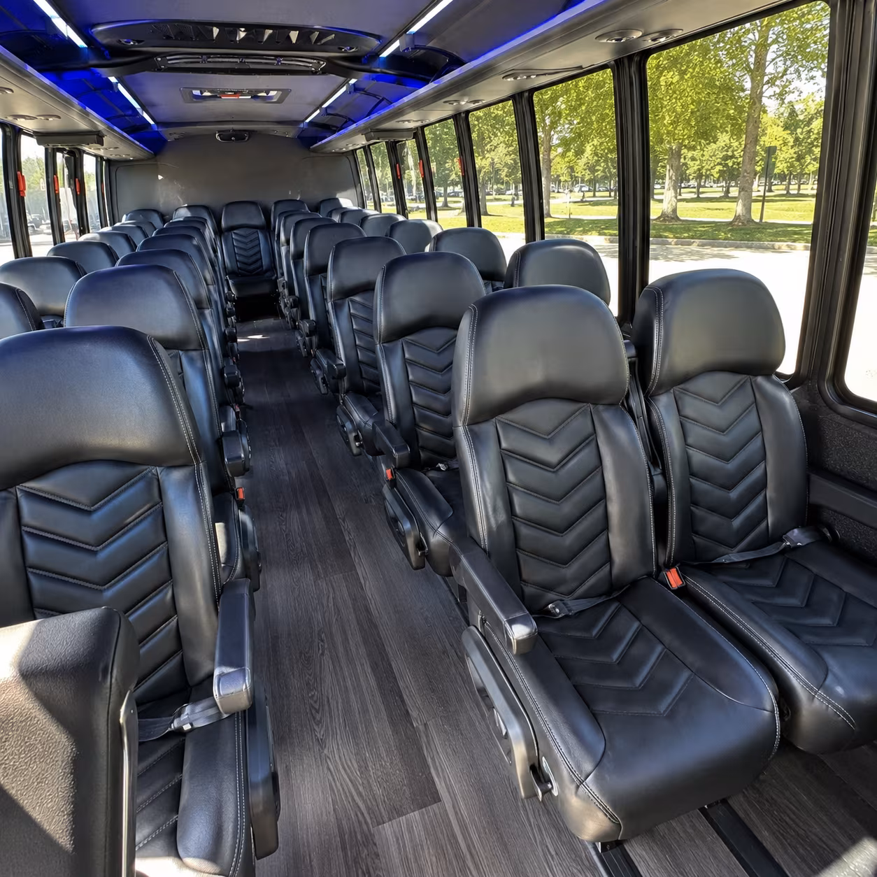 greenville 30 passenger minibus inside