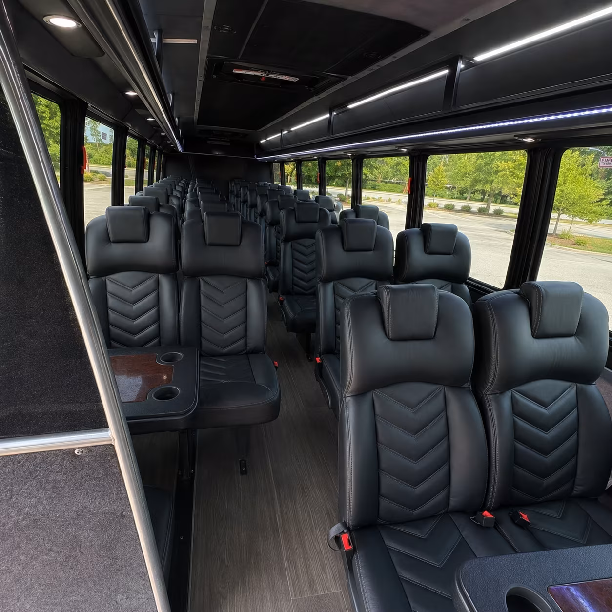 greenville 35 passenger minibus interior