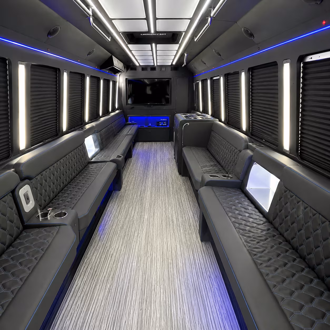 greenville party bus interior