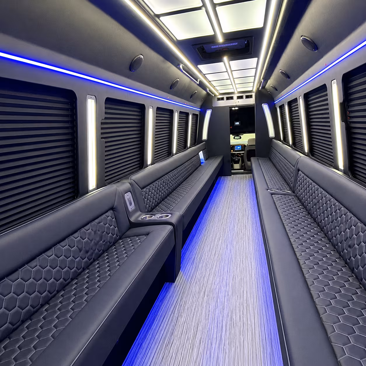 greenville party bus rental interior